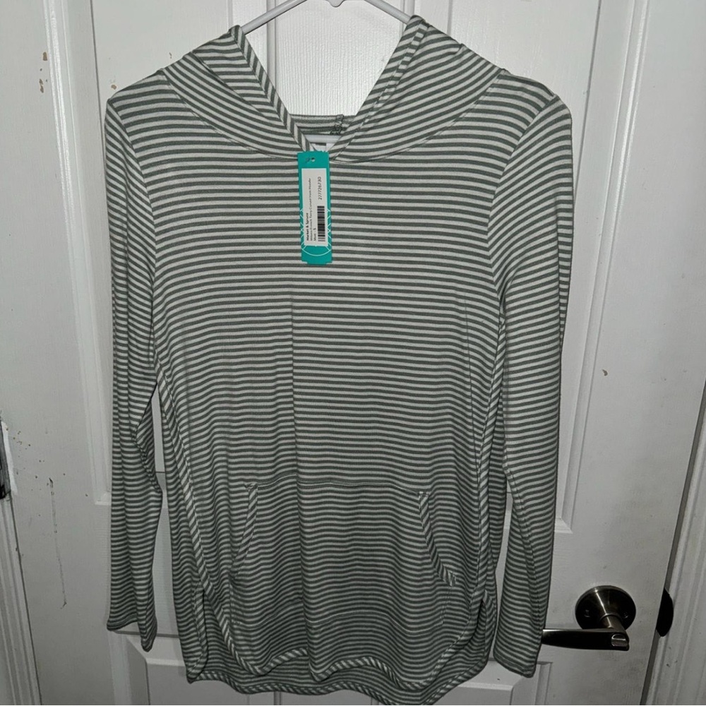 Striped Gray Women's Top